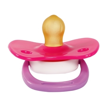 Пустышка латексная Курносики Сова, круглая, 0-6 мес., розовый (7217/0-6 рож) - Pampik - 2