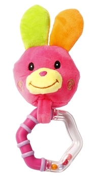 М'яке брязкальце Lindo Зайчик (F 1008 зай) - Pampik