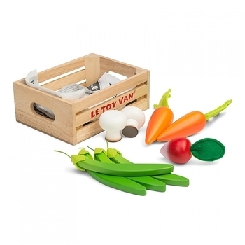 Ігровий набір Le Toy Van Honeybee Market Овочі в ящику - Pampik - 3