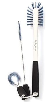 Набір щіток для миття пляшок BabyOno Natural Nursing, чорний (736) - Pampik - 2