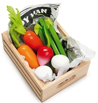 Ігровий набір Le Toy Van Honeybee Market Овочі в ящику - Pampik