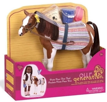 Ігрова фігурка Our Generation Лоша породи Пінто Пасо, 26 см (BD38019Z) - Pampik - 2