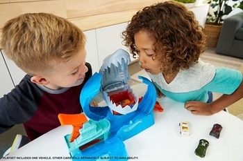 Ігровий набір Hot Wheels Голодна Акула-робот серії Зміни колір (GJL12) - Pampik - 6