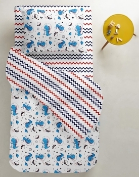 Підодіяльник Cosas Динозавр, 215х155 см, білий з синім - Pampik - 3