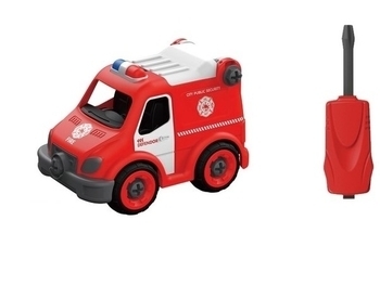 Конструктор DIY Spatial Creativity Швидка допомога, червоний (CJ-1365090) - Pampik