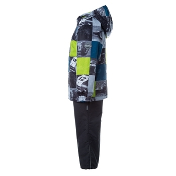 Комплект Huppa Rex, полиэстер, р.122, серый с салатовым (45080014-02147-122) - Pampik - 3