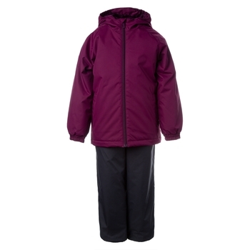 Комплект Huppa Rex, поліестер, р.140, бордовий з темно-сірим (45080014-80134-140) - Pampik