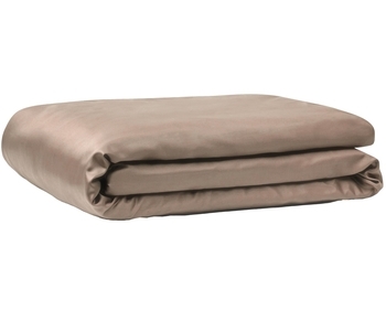 Простирадло на резинці LightHouse, сатин, 200х180 см, бежевий (50699) - Pampik