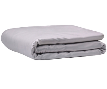 Простирадло на резинці LightHouse, сатин, 200х160 см, сірий (50675) - Pampik