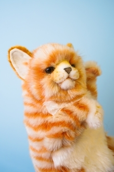 Лялька-рукавичка Hansa Рудий кіт Puppet (7182) - Pampik - 2