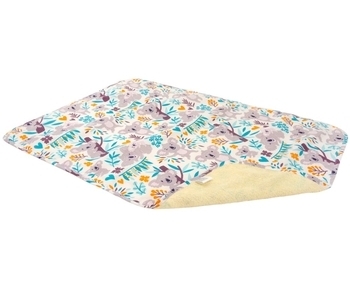 Багаторазова непромокаюча пелюшка ЕКО ПУПС Eco Cotton Коали, двостороння, бавовна, 70х50 см, жовтий з сірим (EPG10N-50701) - Pampik - 2