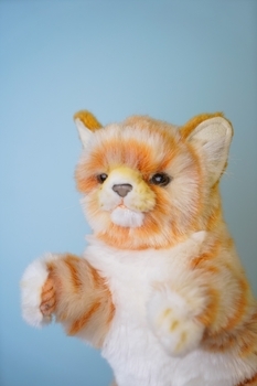 Лялька-рукавичка Hansa Рудий кіт Puppet (7182) - Pampik - 5