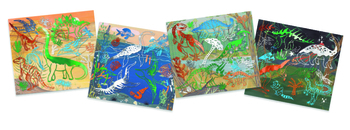 Художественные патчи Djeco Металлизированные Динозавры (DJ09463) - Pampik - 3