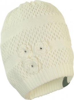 Шапка Huppa Gloria White, бавовна, S, білий (8343BASE-90020-00S) - Pampik