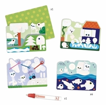 Набір для малювання Djeco Що заховано в саду? (DJ09063) - Pampik - 2