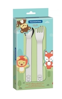 Набір столових приборів для дітей Tramontina Baby Lellos, 2 предмета (66975/010) - Pampik