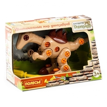 Конструктор-динозавр Polesie Велоцираптор, в коробці, 36 елементів (76809) - Pampik - 5