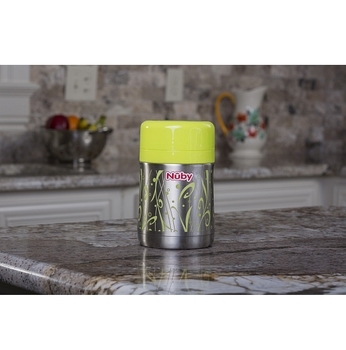 Термос Nuby, для їжі, з відсіком для сухих продуктів і ложкою, 450 мл (5475) - Pampik - 5