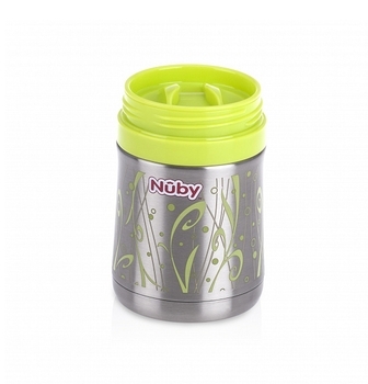 Термос Nuby, для їжі, з відсіком для сухих продуктів і ложкою, 450 мл (5475) - Pampik - 2