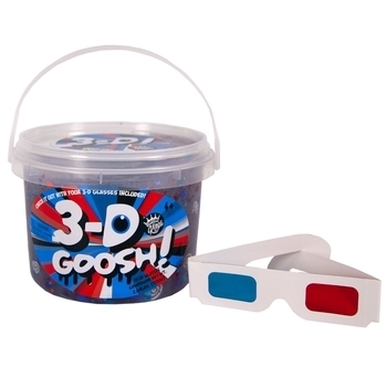 Лизун Compound Kings Slime 3-D Goosh, з окулярами, 1,2 кг, синій з червоним (300114-1) - Pampik