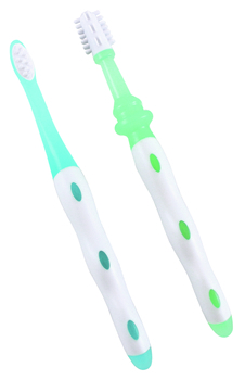 Набір навчальних зубних щіток Baby-Nova, м'які, 2 шт. (3963060) - Pampik - 2