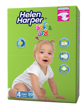 Підгузки Helen Harper Soft & Dry Maxi (7-18 кг) 50 шт. - Pampik