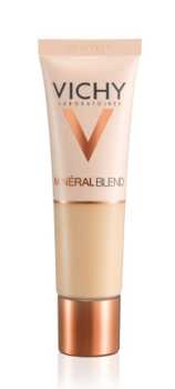 Зволожувальний тональний засіб Vichy Mineralblend, для додання шкірі природного сяючого вигляду, відтінок 03, 30 мл - Pampik