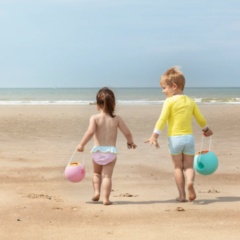 Сферичне відро Quut Mini Ballo, рожевий з жовтим (171 164) - Pampik - 3