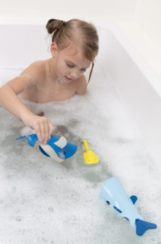 Игрушка для ванной Quut Пазл-головоломка Морские киты (171065) - Pampik - 3