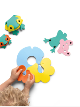 Іграшка для ванної Quut Пазл-головоломка Лягушата (171140) - Pampik - 5