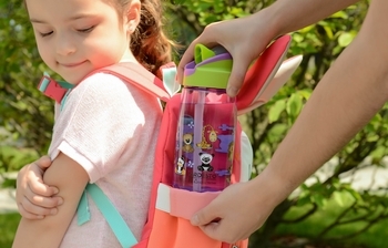 Пляшка для води Ardesto Funny Animals, 500 мл, фіолетовий (AR2201TA) - Pampik - 4