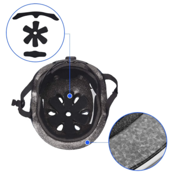 Велосипедний шолом Trybike Coconut, 47-53 см, чорний з помаранчевим (COCO 5S) - Pampik - 3