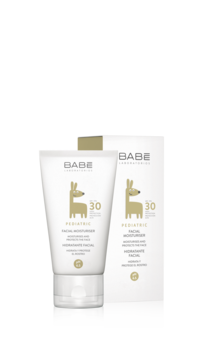 Дитячий зволожувальний крем Babe Laboratorios SPF 30, для ніжної шкіри обличчя немовлят і дітей, 50 мл - Pampik - 2