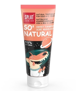 Дитяча зубна паста Splat Junior So 'Natural Захист від бактерій і карієсу Солодкий мандарин, 73 г - Pampik - 2