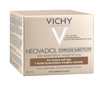 Антивіковий крем-догляд Vichy Neovadiol, з компенсуючим ефектом для нормальної та комбінованої шкіри, 50 мл - Pampik