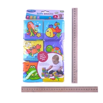 Іграшки для ванної Playgro Кубики, 6 шт. (7165) - Pampik - 3
