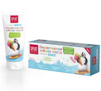 Дитяча зубна паста Splat Kids Захист від бактерій і карієсу Фруктове морозиво, 50 мл - Pampik