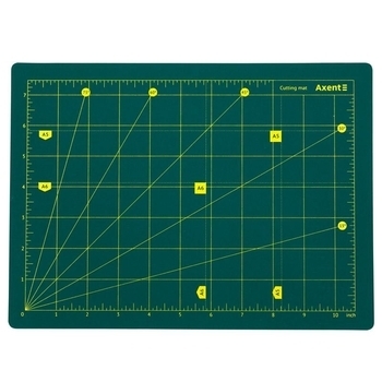 Килимок самовідновлюваний для різання Axent, А4, зелений (7903-A) - Pampik