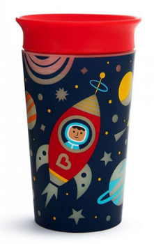 Чашка-непроливайка Munchkin Miracle 360 ​​Glow in the Dark, червоний, 266 мл (21193.01) - Pampik