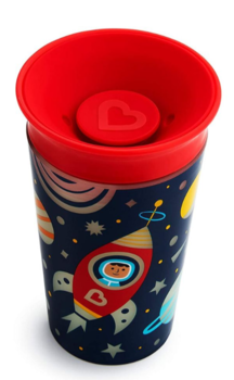 Чашка-непроливайка Munchkin Miracle 360 ​​Glow in the Dark, червоний, 266 мл (21193.01) - Pampik - 2