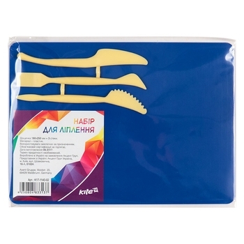 Набір для ліплення Kite, дошка і 3 стека, синій (K17-1140-02) - Pampik