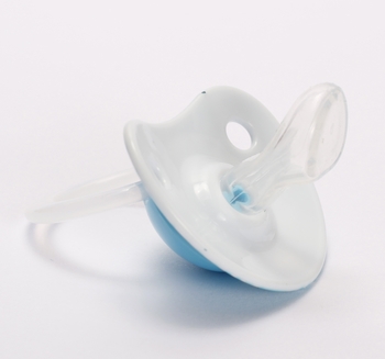 Пустушка силіконова Lindo, анатомічна, 0-6 міс., блакитний (Li402/0-6блак) - Pampik - 2