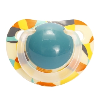 Пустушка силіконова Lindo, анатомічна, 6-12 міс., Зелений (Li402/6-12з) - Pampik