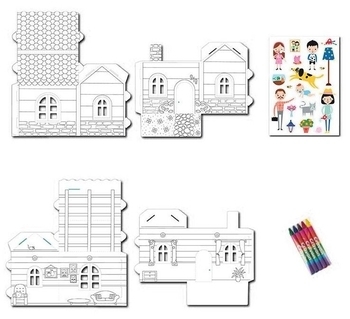 Набір наклейки і розфарбовка Apli Kids Мій маленький будиночок (000016716) - Pampik - 2