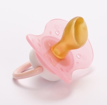 Пустушка латексна Lindo Пташка, анатомічна, 6-12 міс., рожевий (Pk012/6-12 р) - Pampik - 2