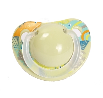 Пустушка силіконова Lindo, ортодонтична, зелений (LI 407/0-6 зел) - Pampik