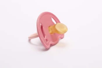 Пустушка латексна Lindo, ортодонтична, рожевий (PK 011/0-6рож) - Pampik - 2