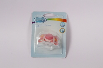 Пустушка силіконова Lindo, кругла, рожевий (LI 406/0-6 пик) - Pampik - 3