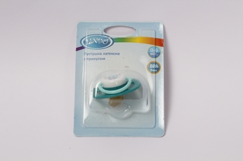 Пустушка латексна Lindo, ортодонтична, зелений (від 0 до 6міс) - Pampik - 3