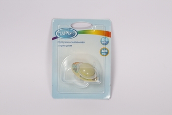 Пустушка силіконова Lindo, ортодонтична, зелений (LI 407/0-6 зел) - Pampik - 3